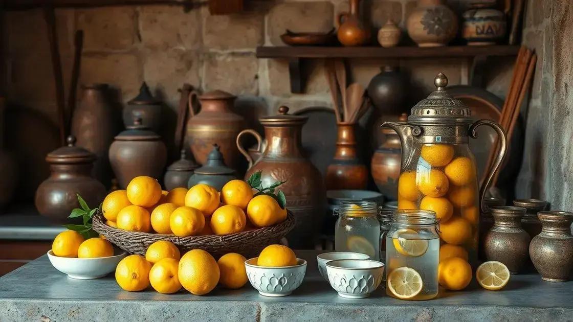  The long-standing cultural use of lemon water